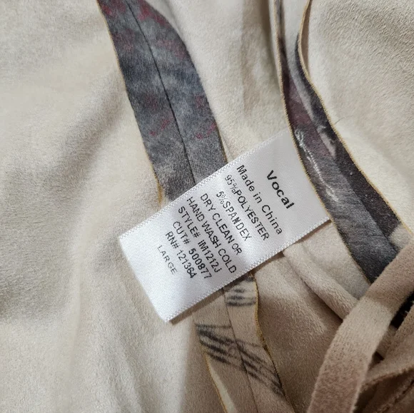 Y2k Vocal Fringe Faux Suede Light Jacket - Picture 9 of 9